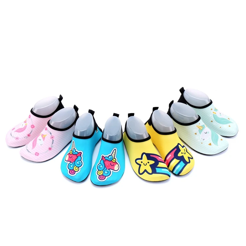 Детский пляжный водный спортивный кроссовки для плавания, Аква босиком, обувь для мальчиков и девочек для серфинга, рыбалки, дайвинга, уличных тапочек