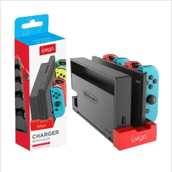 

iPega PG-9186 Game Controller Charger Charging Dock Stand Station Holder for Nintendo Switch Joy-Con Game Console with Indicator