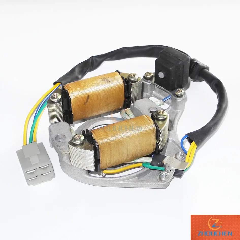 Мотоцикл DC МАГНЕТО СТАТОР катушка для 70cc 90cc 110cc 125cc ATV Pit dirt bike Go kart TaoTao Peace Sunl запчасти