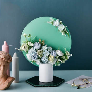 

Nordic Flower Vase Garden Accessories Home Wood Vase Floral Ornaments Flower Plant Pot Nordic Decoration Vases for Dried Flowers