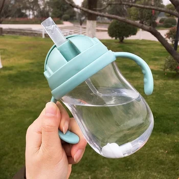 

Silica Gel Feeding Kids Toddler Newborn Baby Drink Cups Water Bottles Kids Drinking Sippy A Cup with Straw Infantil Drinker