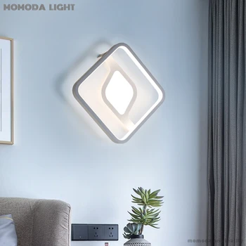 

Momoda Originality LED Bedside Wall Lamps 2020 New Circle/Square Night Lights for Bedroom Living Room Corridor Indoor Lightings
