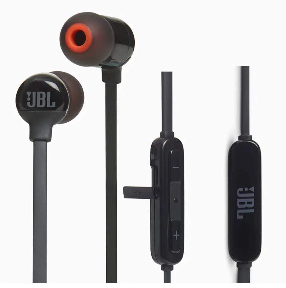 JBL T110BT Беспроводной Bluetooth наушники спортивные Бас Звук Наушники Магнитная гарнитура 3-кнопочный пульт дистанционного управления с микрофоном для iPhone, Android