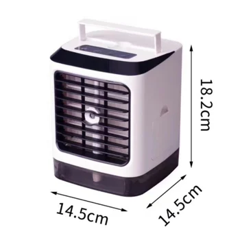 

Remote Control Air Conditioner Fan 4 In 1 Portable 7 Color LED Night Light Small Personal USB Mini Air Humidifier Cooling Fan