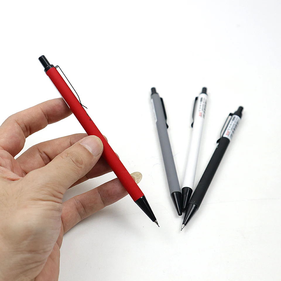 2 шт./лот механический карандаш 2B 0,5 мм полностью металлический высококачественный автоматический карандаш для профессиональная живопись принадлежности для письма