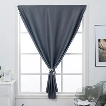 

Free Punching Blackout Curtains with Magic Sticker for Living Room Bedroom Window Wall Door Shading