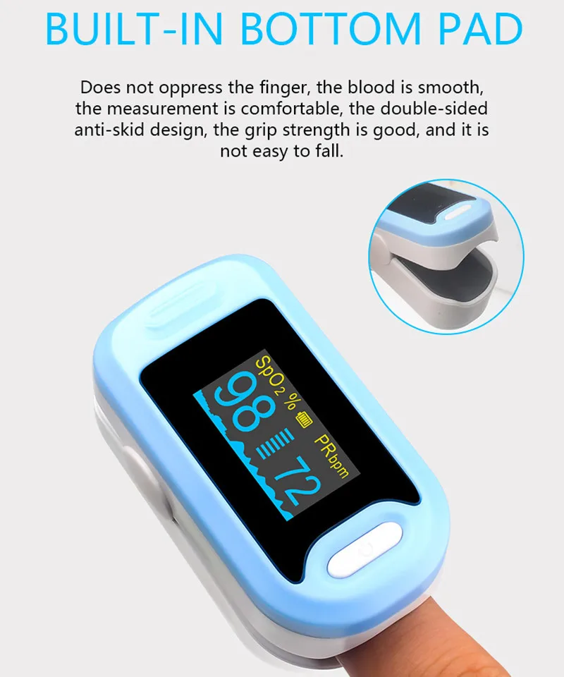 Finger clip oximeter M320 finger pulse oximetry heart rate monitor PI perfusion meter