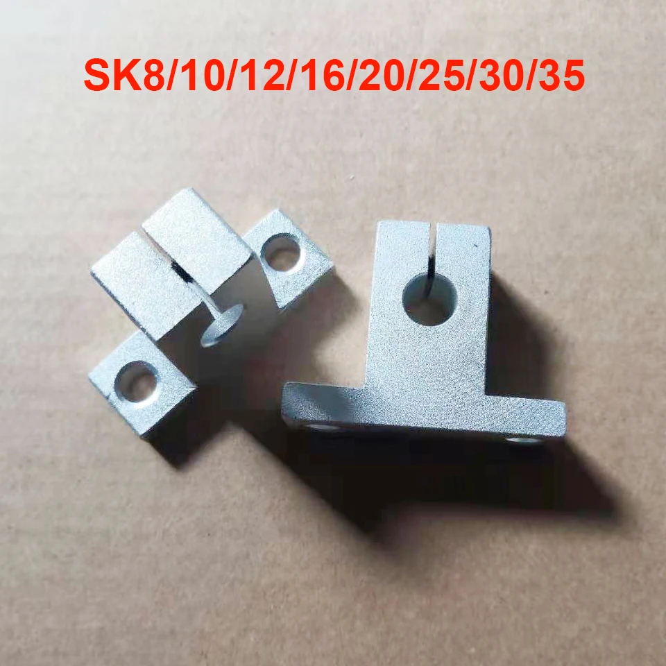 

2 шт. SK8 SK10 SK12 SK16 SK20 SK25 SK30 SK35 линейный подшипник рельсовый вал Поддержка линейного вала линейный стержень CNC маршрутизатор 3D принтер детали