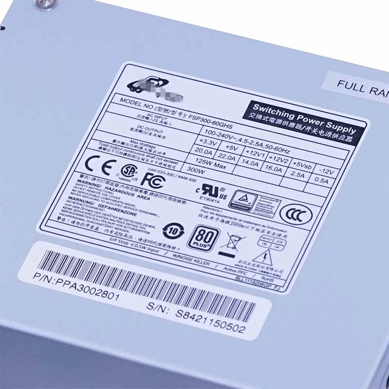 PSU для FSP SFX MATX RTX 1050Ti 1060Ti 300W блок питания FSP300-60GHS