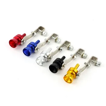 

M size Universal Car BOV Turbo Sound Whistle Simulator Sound Pipe Exhaust Muffler Pipe Black dropping shipping&high quality