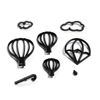 

8PCS/Set Hot Air Balloon Cookie Cutter Plastic Clouds Fondant Biscuit Mold Cutter Baking Water Drops Cake Mold Cake Decorating T