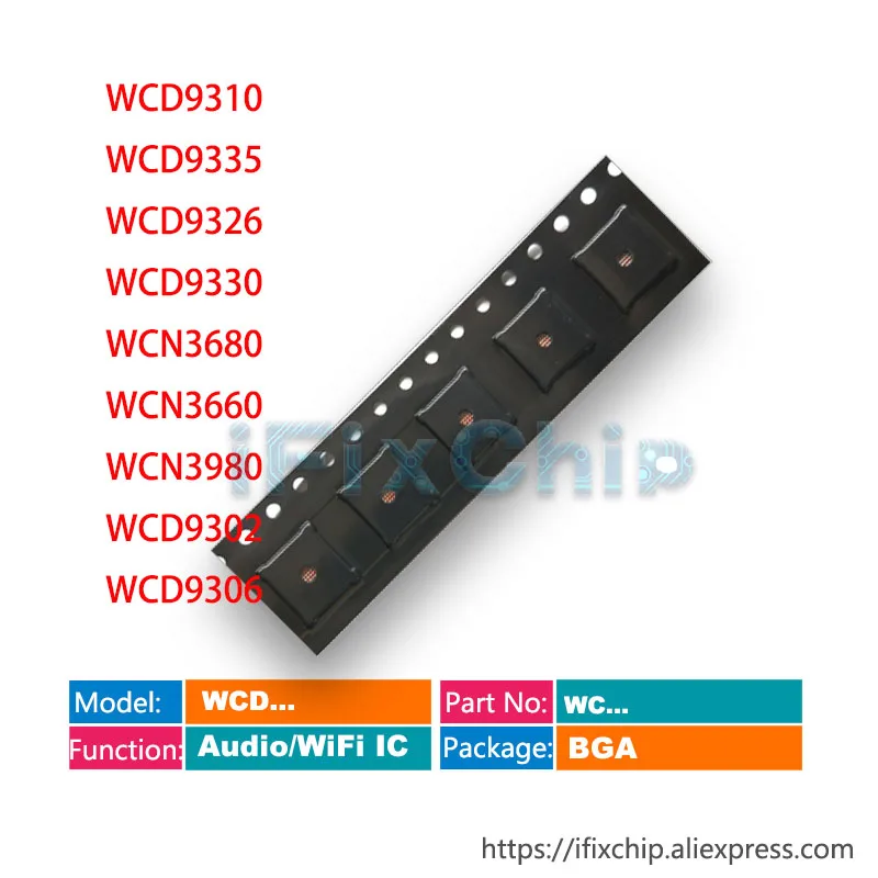 5 шт./лот WCD9310 WCD9335 WCD9326 WCD9330 WCN3680 WCN3660 WCN3980 WCD9302 WCD9306 аудио/WiFi IC чип | Электронные