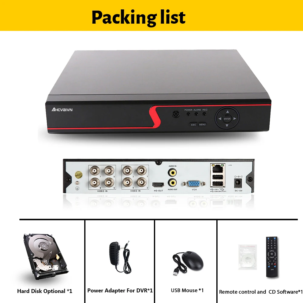 5MP P2P Full HD DVR NVR 4CH 8CH 4MP 1080P H.265 5 в 1 AHD TVI CVI IP CVBS XVR для аналоговой Onvif камеры