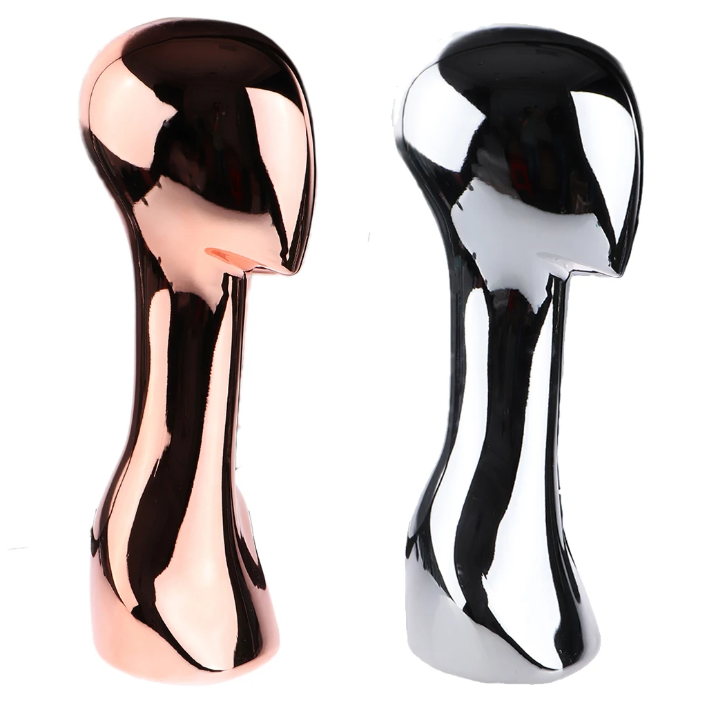 ABS Electroplated Mannequin Manikin Head Model Wig Jewelry Hat Display Holder Stand