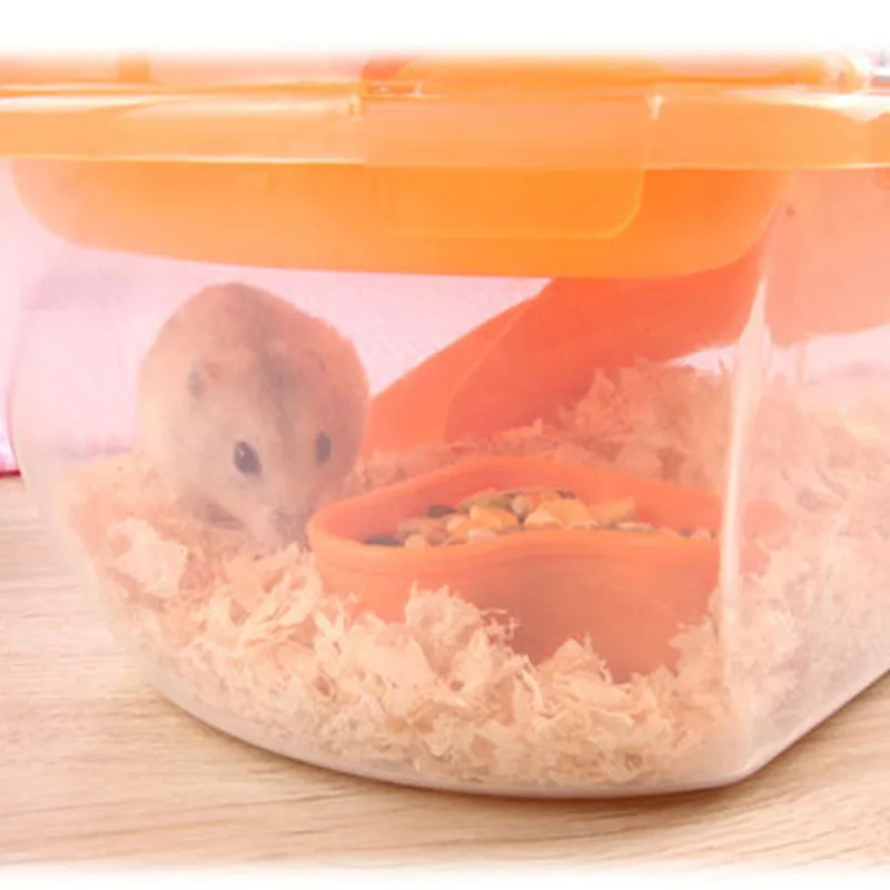 Pet Carring Cage Portable Apple-shaped Hamster Cage Double Deluxe Plastic Outdoor Plastic Hamster Cage