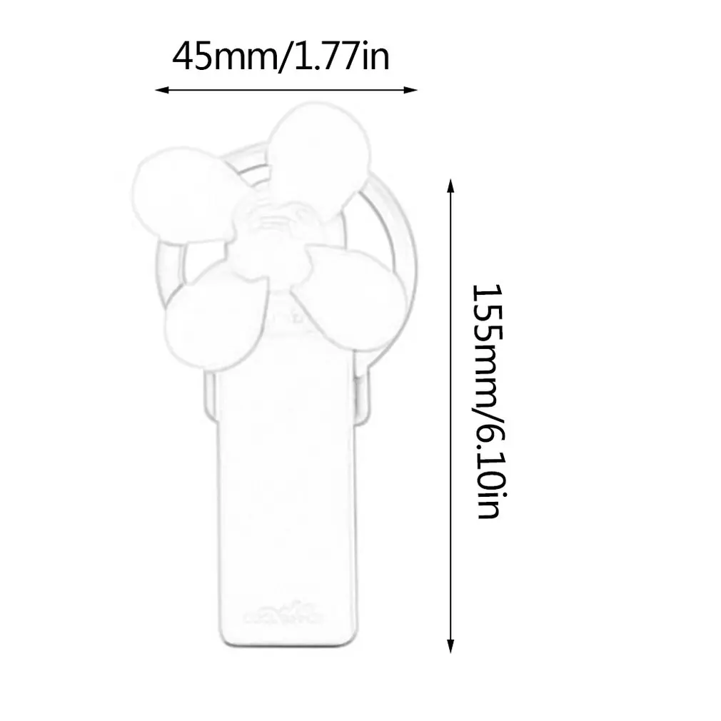 Мини с ручным пультом вентилятор 3 режима ветра Регулируемая скорость USB Перезаряжаемый путешествия портативный вентилятор милый дизайн