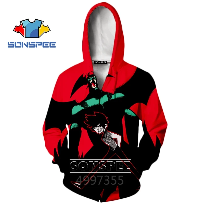 SONSPEE аниме 3D принт DEVILMAN crybaby Harajuku толстовка для мальчиков и девочек подростков повседневные толстовки уличная толстовка с капюшоном одежда Z34 - Цвет: 13