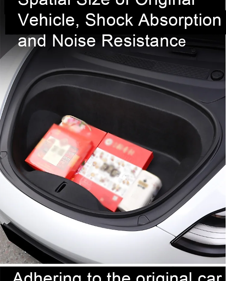 Подходит для Tesla model3 передний багаж водонепроницаемый ящик для хранения передняя крышка Накладка шумоподавление аксессуары украшения