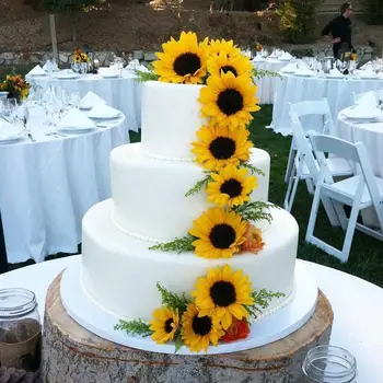 

24 pcs 9cm/12cm sunflower head Q9A3