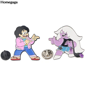 

Homegaga 1Pcs Funny Cartoon Badge Unisex Clothing Accessories Sweater Shirt Jacket Badges Brooches Hat Pins Collar Pin D2695