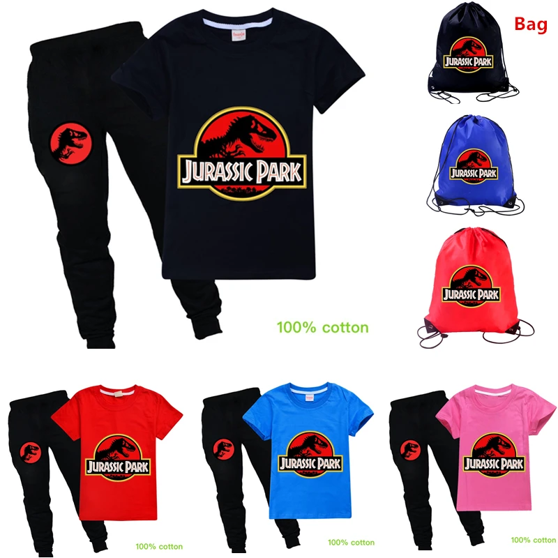 Halloween Jurassic Park Boys Girls Cosplay Costumes Summer Cotton