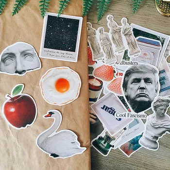 

22PCS Postmodern David plaster Stickers Crafts And Scrapbooking stickers book Student label Decorative sticker DIY Stationery