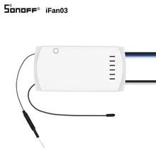 Sonoff IFan03 потолочный вентилятор управления Лер WiFi умный потолочный вентилятор со светом приложение дистанционное управление вкл/выкл управление вентилятор домашней автоматизации