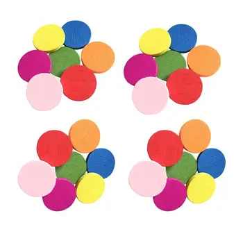 

500Pcs Colorful Round Piece Wooden Disc Learning Tools Pupils Mathematics Teaching Aids Teaching Accessories