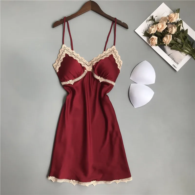maroon night dress