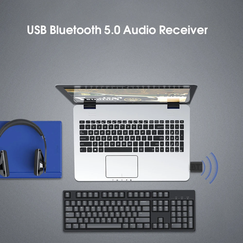 Мини 3,5 мм разъем AUX Bluetooth 5,0 приемник автомобильный комплект аудио MP3 музыка USB ключ адаптер для беспроводной клавиатуры FM радио динамик