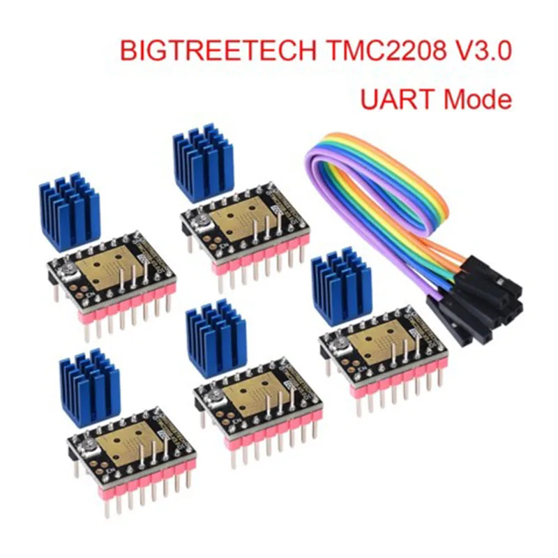 5 шт. TMC2208 одноосевой V3.0 UART шаговый двигатель драйвер Mute StepStick RepRap