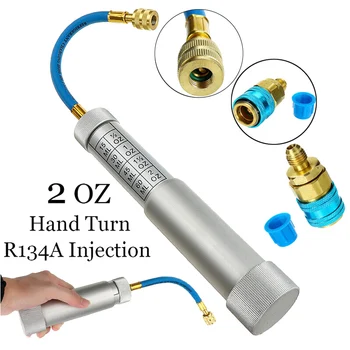 

Hot A/C Female Oil Dye Injector Adapter Refrigerant Cooling System Hand Injection Tool X66