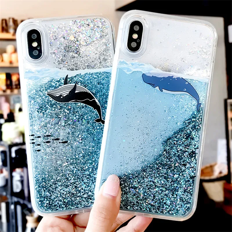 Мягкий чехол Dynamic Liquid Quicksand для Samsung Galaxy A6 A8 A7 2018 A750 S9 S8 Plus S7 Edge A3 A5 2017 J3 J5 J7 2016 Note 8