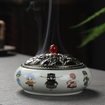 

Simple Modern Design Incense Burner Ceramic Flower Cute Incense Burner Fragrance Incienso Quemador Censer for Home BD50XX