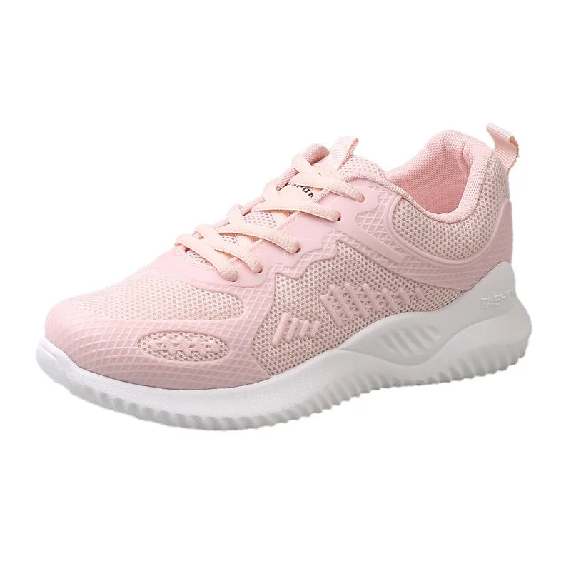 

Women casual Flats Sneakers fashion Breathable Shoes Women Comfortable Air mesh Shoes shoes women running Lace up shoes Y12-12