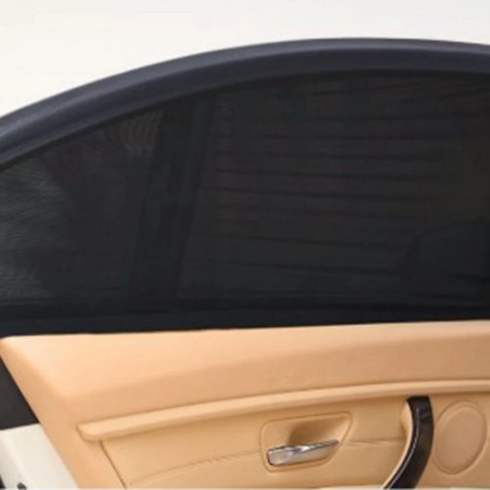 2 шт. летняя Защита от ультрафиолетовых лучей Автомобильный задний козырек от солнца на боковое окно анти-москитная Автомобильная Солнцезащитная сетка занавеска для седана