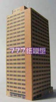 

City Building 61 Business Building Office Building Residential Building 3D Paper Model Children Handmade Educational Toys