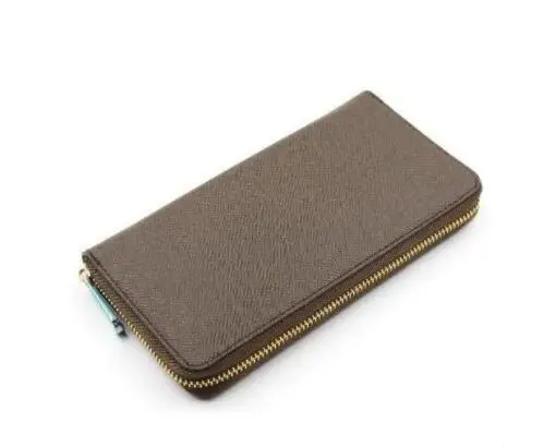 

2019 new fashion real leather wallet zippy wallet with box free shipping