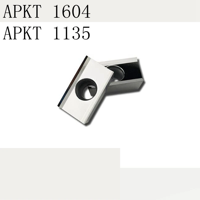 

10PCS APKT1604 PDFR APKT1135 MA H01 Aluminum cutter blade Insert Cutting Tool turning tool CNC Tools AL +TIN Alloy wood