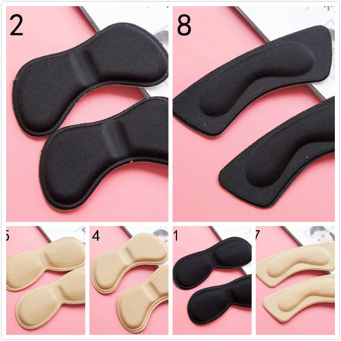 

12PCS/Lot Shoes Insoles Anti Slip Cushion Pads Protector For Heels Rubbing Heel Shoes Insoles Insert Unisex Feet Care Tools