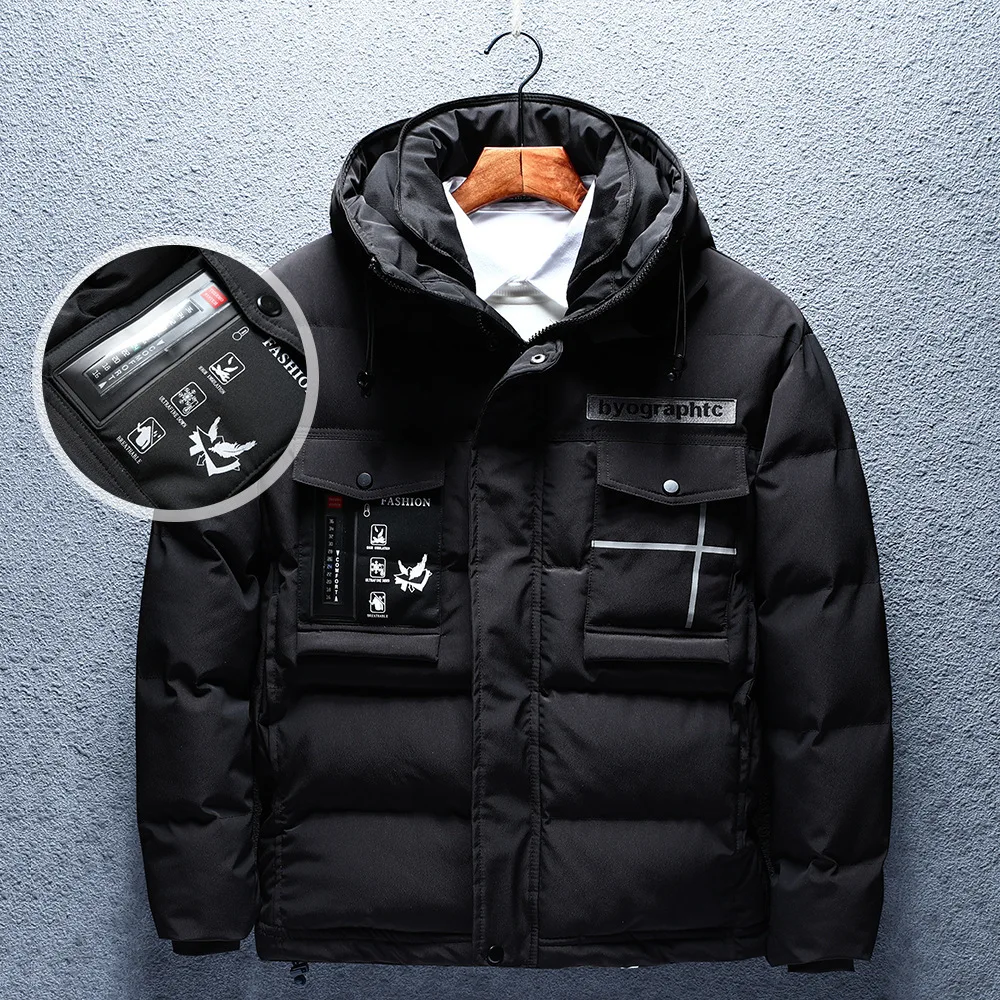 Термометр хлопок-ватник одежда мужской короткий Фонд утолщение мужская одежда молодежное Свободное пальто зима даже хлопок Кепка