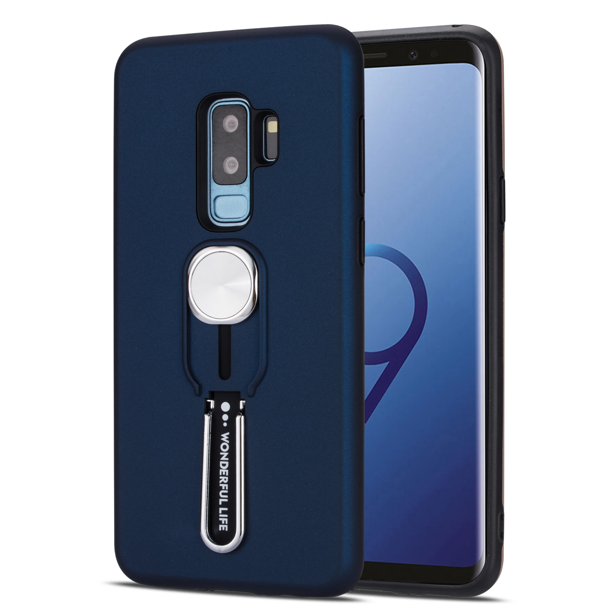 Для samsung Galaxy A72018 A750 A40s A10 A20 A30 A50 A30s A50s A70 M10 M20 M30 чехол с круглой пряжкой; кронштейн 2 в 1TPU+ PC Резина
