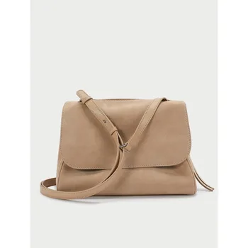 

2020 Fashion Matte Leather Big Bag Female Soft Leather Messenger Bag Shoulder Armpit Bag Flap Bag