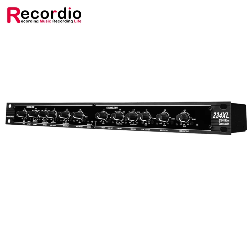 GAX-234XL Professional Sound Peripheral Equipments Stereo 2/3 Way Mono 4-Way 234XL Crossover audio Equalizer XLR Connector sound card audio interface