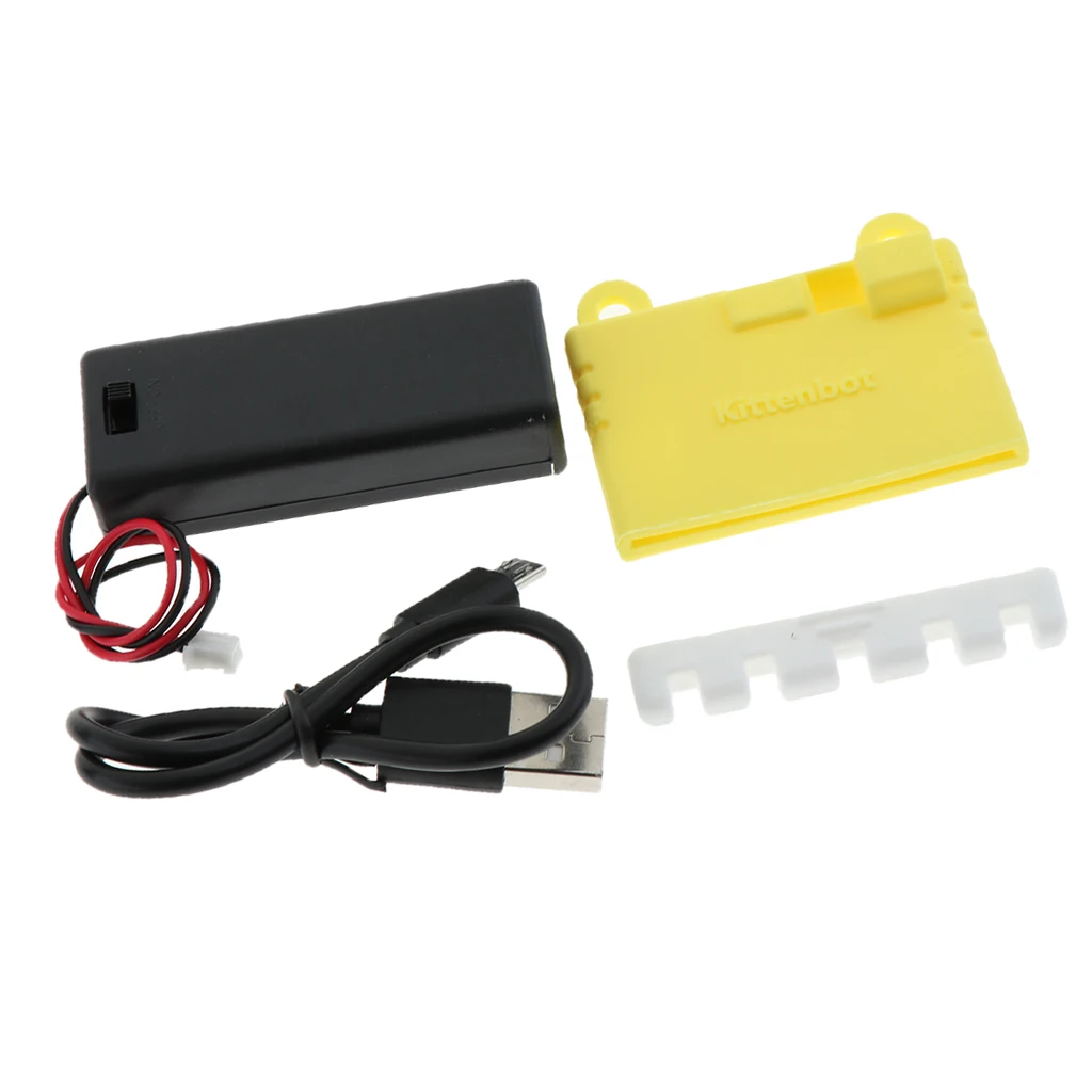 Силиконовый чехол+ блок питания+ набор кабелей для BBC Micro Bit Kit, желтый