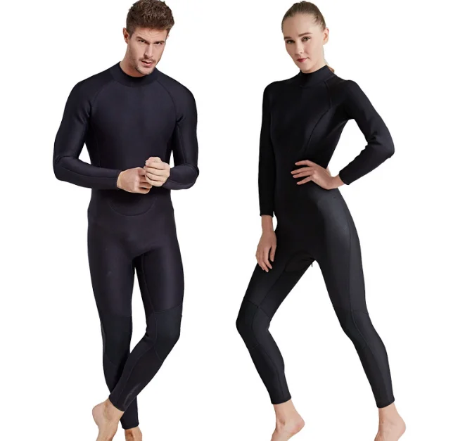 KOMAY 2MM diving suit thick warm long-sleeved one-piece swimsuit cold-proof scratch-proof thorn surfing couple diving suit
