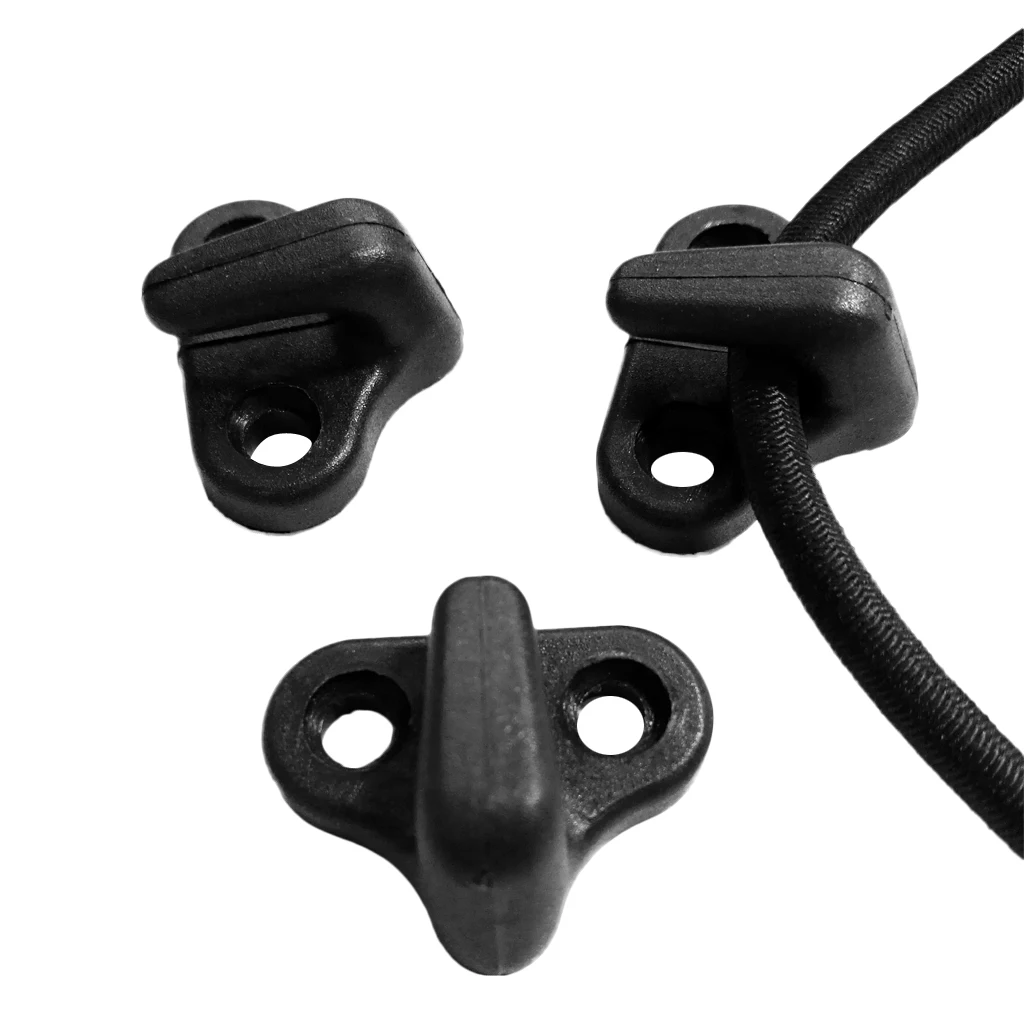 4 Pieces Lashing Hooks with Screws Hardware for Kayak Bungee Cord 4 Pieces Lashing Hooks with Screws Hardware for Kayak Bungee Cord