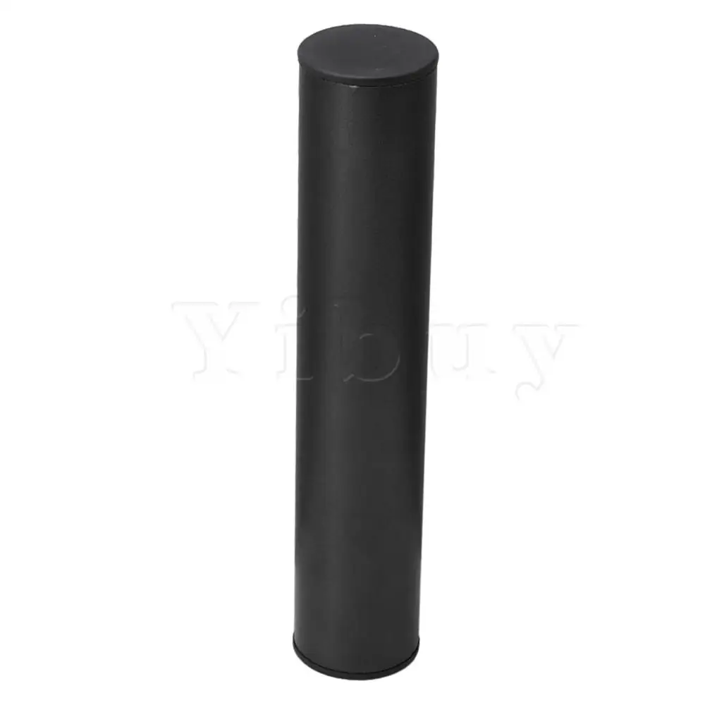 

Yibuy Stainless Steel 25.5cm Column Sand Shake Rhythm Musical Accessory Black