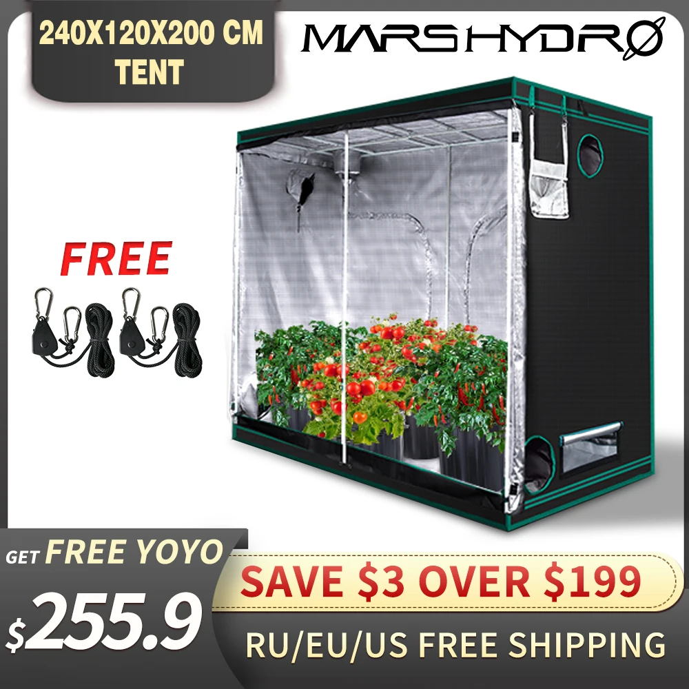 ^*Best Offers 1680D Mars Hydro 240X120X200cm Indoor LED Grow Tent Indoor Growing System Non-toxic plant room Indoor garden Water-proof hut ^*Best Offers 1680D Mars Hydro 240X120X200cm Indoor LED Grow Tent Indoor Growing System Non-toxic plant room Indoor garden Water-proof hut