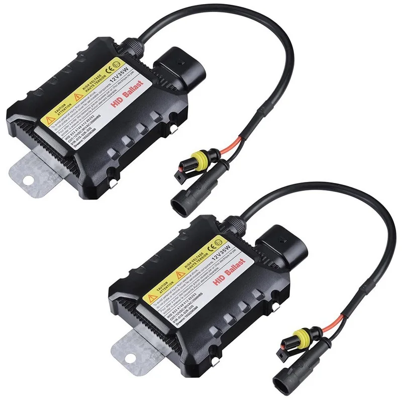 

2 pcs Slim HID 35/55W Xenon Replacement Electronic Digital Conversion Ballast Kit Ignition Unit Block for Automobiles Car 12V